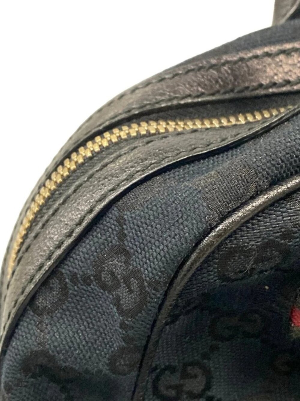 GUCCI Princey, GG pattern 161720 Navy Black Leather - Shoulder Bag - Picture 12 of 15